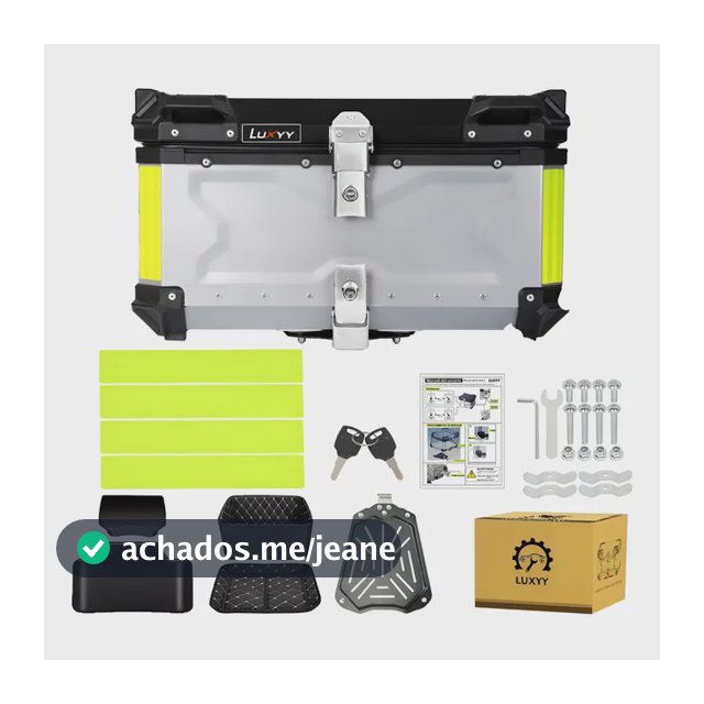 Caja Para Moto Top Case Maletero De Aluminio Para Moto 65l