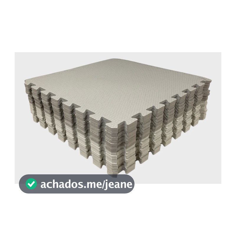 Kit 8 Tapete Tatame Eva Infantil 50x50 10mm Tons De Cinza Tatame