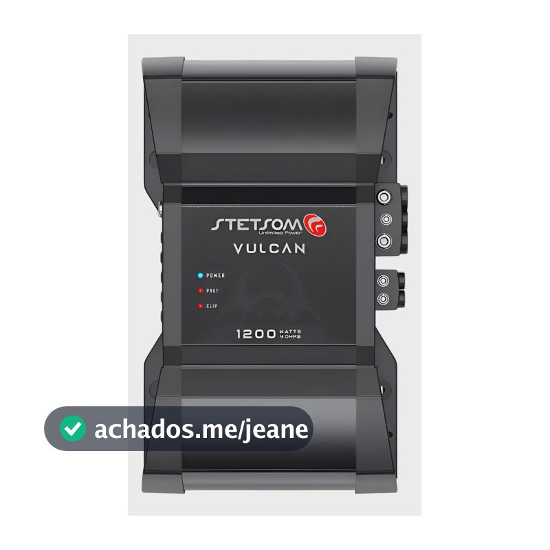 Módulo Amplificador Stetsom Digital Vulcan 1200 W Rms 4 Ohms Preto