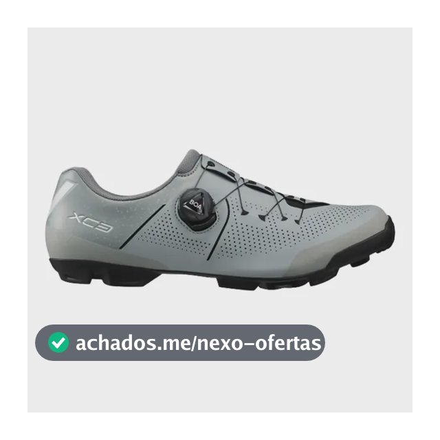 Sapatilha Shimano Xc302 Mtb Ciclismo Boa Spd Cinza Gelo