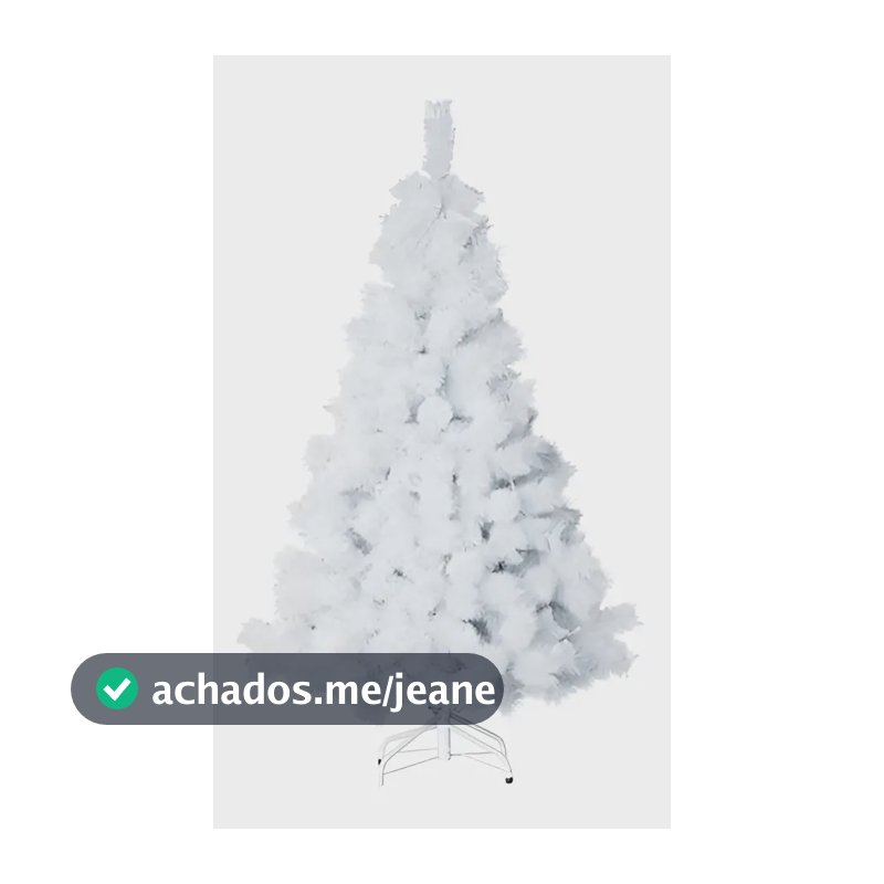 Árvore Pinheiro Branco De Natal 1,80m Modelo Luxo 420 Galhos Cor Branco-A0118B