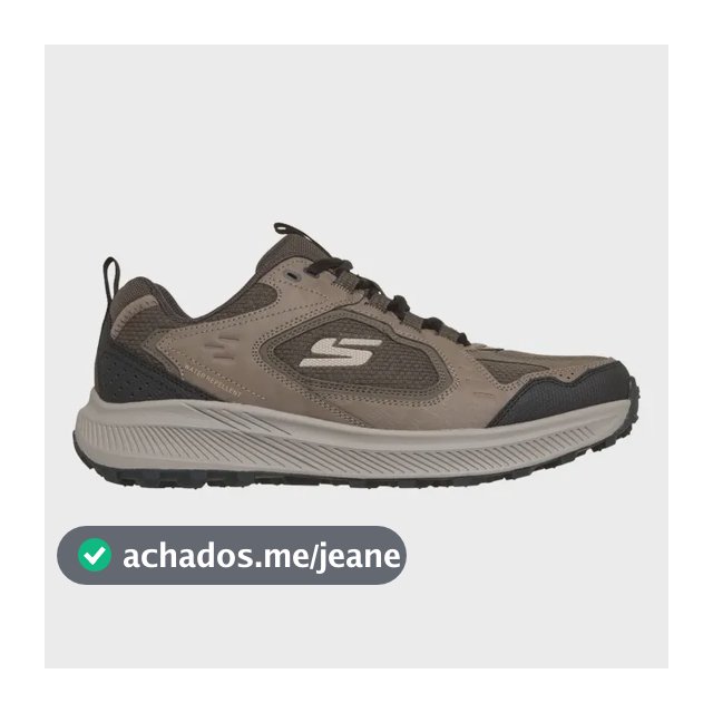 Tênis  De Trilha Masculino Ridgestar Skechers Bege Liso 41 Br