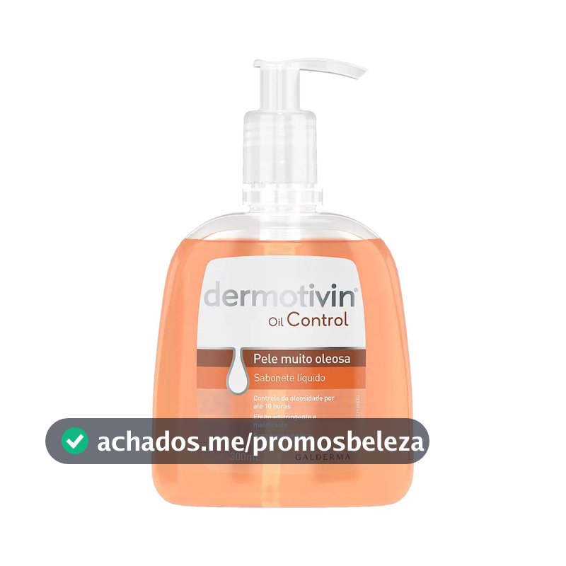 Sabonete Líquido Facial Pele Oleosa Dermotivin Oil Control 300mL