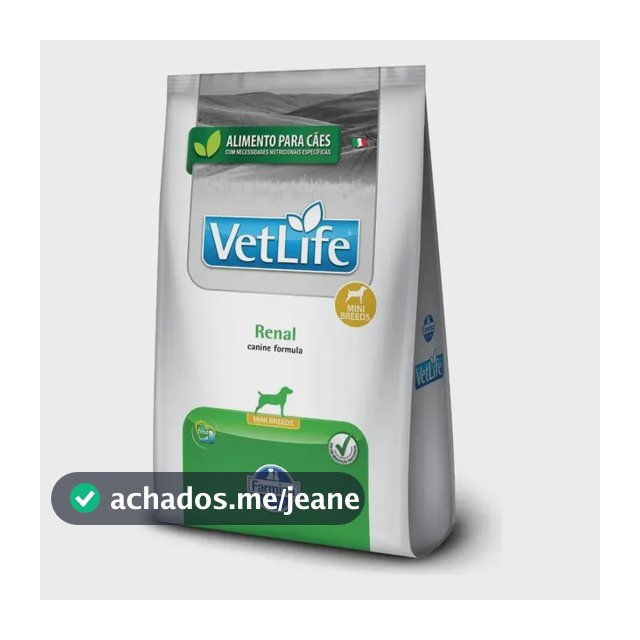 Ração Farmina Vet Life Canine Renal Cão Pequeno 2kg