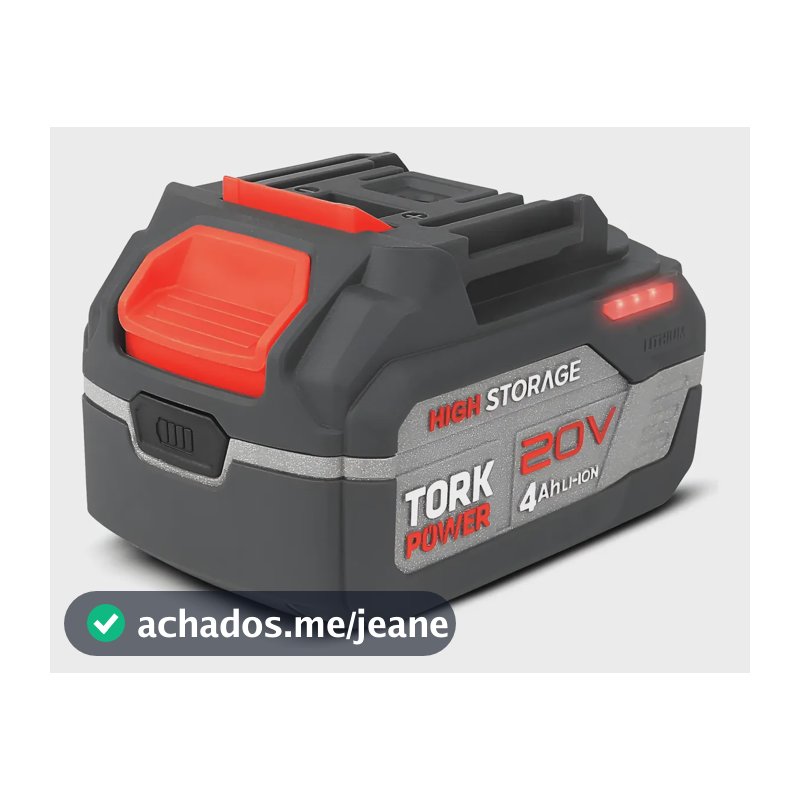 Bateria Lithium 20v Alto Desempenho 10c 4ah Ferramentas Tork 20v