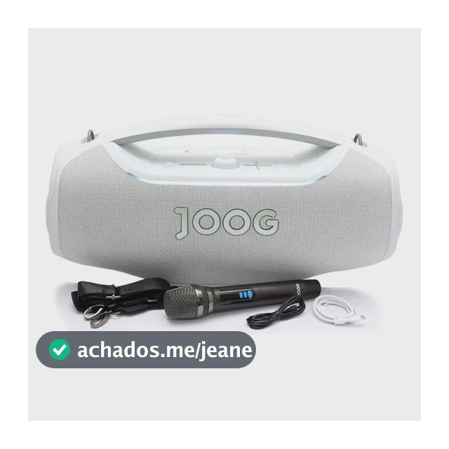 Caixa De Som Joog Pair Ultra 450w Ipx5 Bluetooth Tws Branco