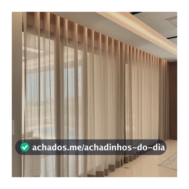 Cortina Gaze De Linho Sem Forro 6m De Largura Trilho Suiço