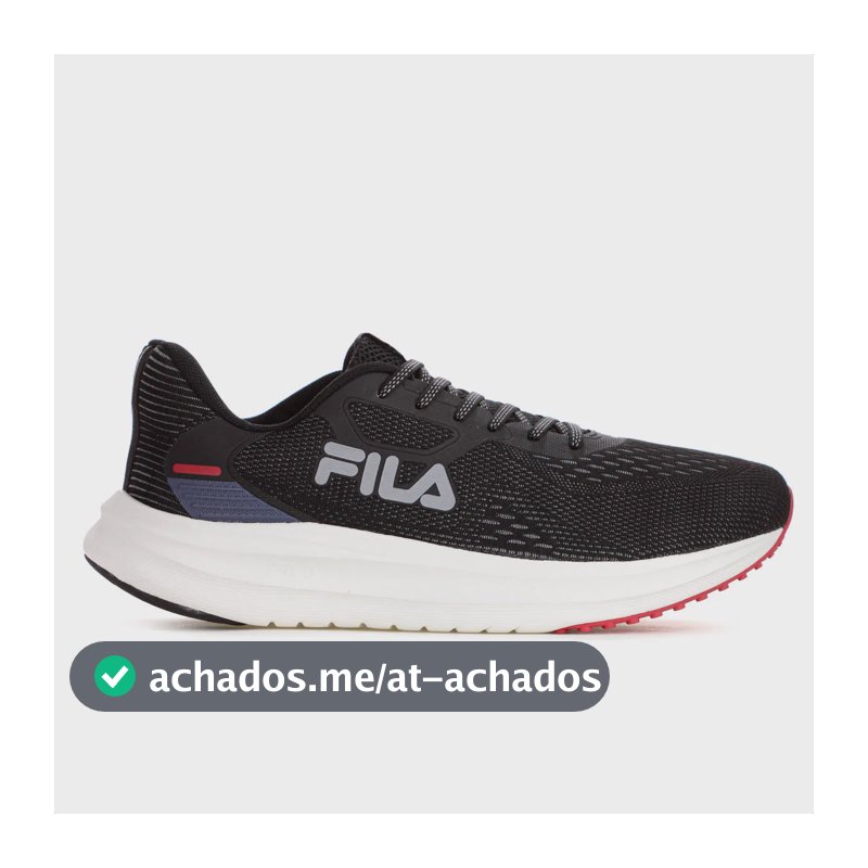 Tênis Fila Fastness Caminhada Treino Fitness Amortecimento Preto 41 Br