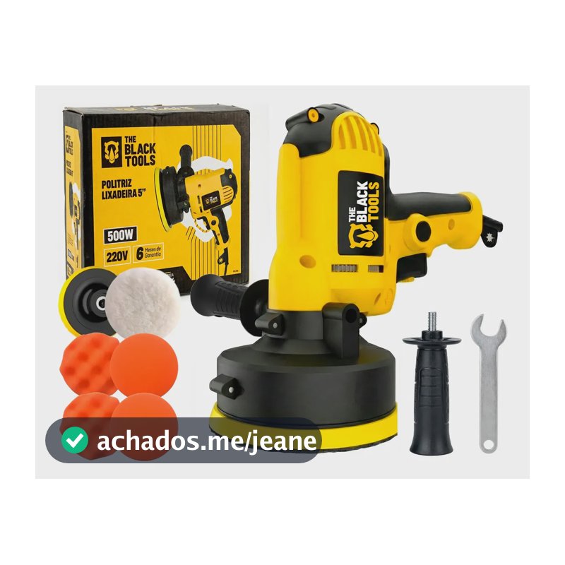 Politriz Lixadeira 2800rpm Automotiva Multifunções 500w Amarelo 220v