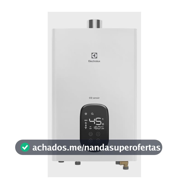 Aquecedor De Água A Gás Electrolux Exaustão 16l H16bn Bivolt