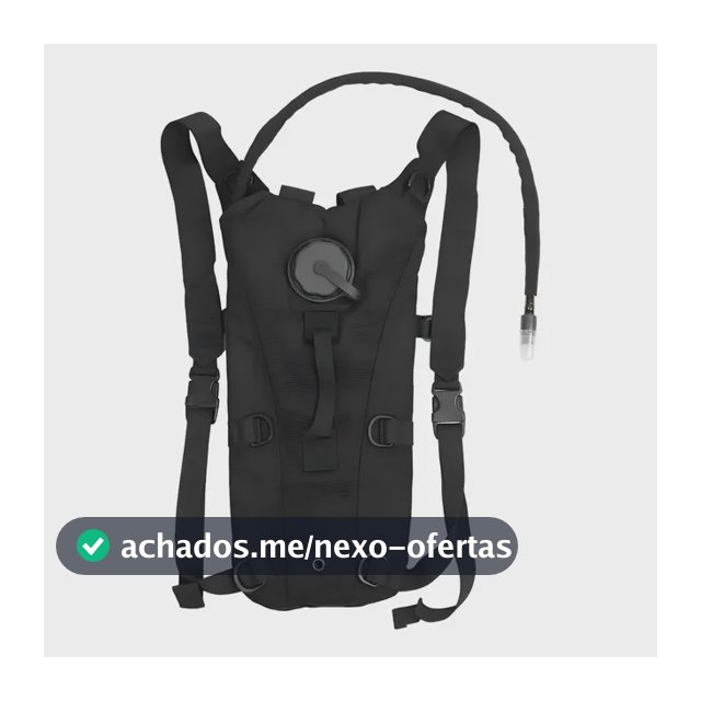 Mochila Hidratação Tática Com Refil D'água 3 Litros Bicicleta Térmica Bike Ciclismo Trilha Corrida Tumblr Cor Preto