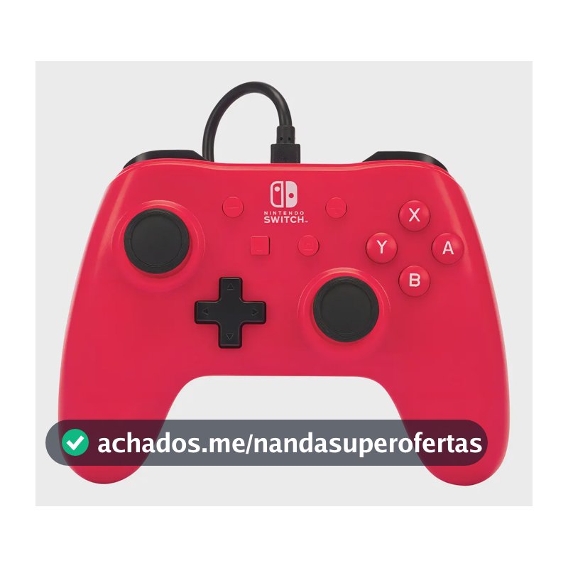Controle o Nintendo Switch Raspberry Red