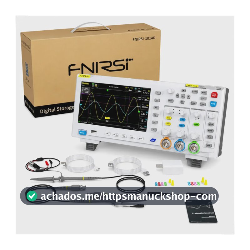 Osciloscópio E Gerador De Sinais Fnirsi 1014d Branco