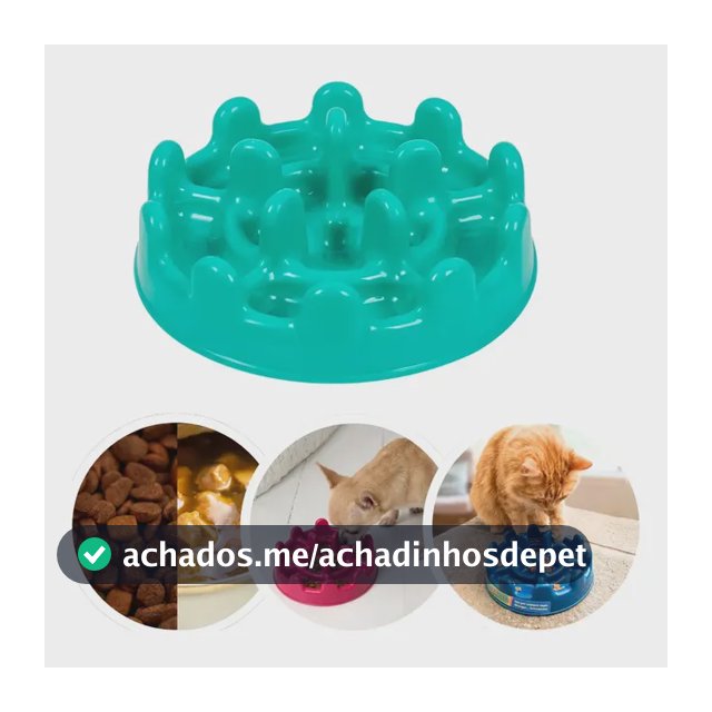 Comedouro Lento Cachorro E Gatos Mini Pet Fit Pet Games