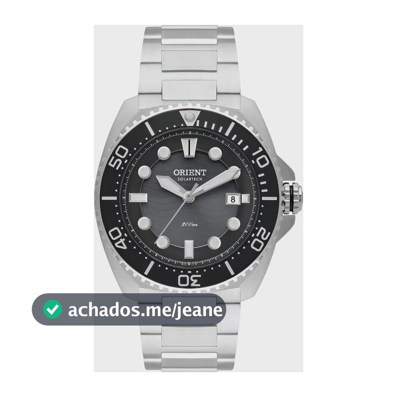 Relógio Orient Solartech MBSS1471 G1SX Masculino Aço Inox 200m