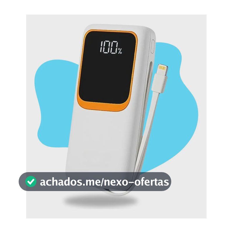 Carregador Portátil Casenn 20.000 mAh Turbo 22,5W Para Celulares