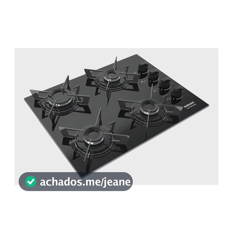 Cooktop Electra Plus 4q Pto Preto