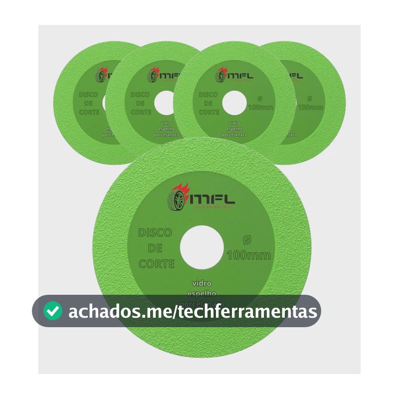 Kit 5 Disco Ultrafino Corte De Vidro Espelho E Porcelanato MFL