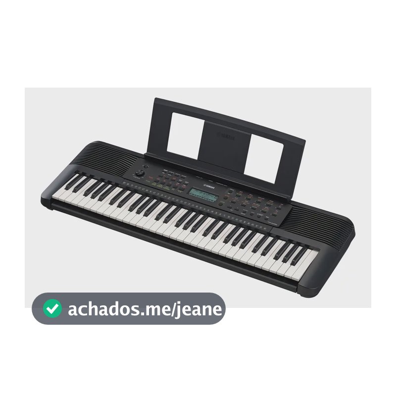 Teclado Yamaha Arranjador Psr-e283 Midi 61 Teclas Preto