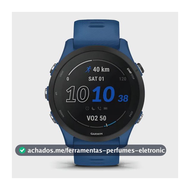 Garmin Forerunner 255 Smartwatch Esportivo Tidal Blue com GPS, Bluetooth e Monitor Cardíaco - 46 mm