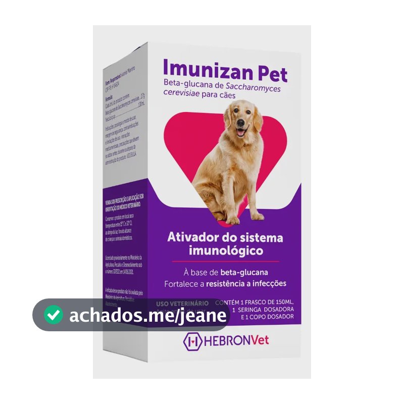 Suplemento Imunológico Para Cães Imunizan Pet 150ml