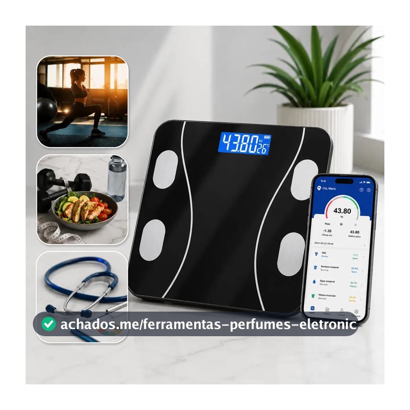Balança Digital Bioimpedancia Bluetooth Corporal 180kg Cities To Go Saude Dieta Esporte