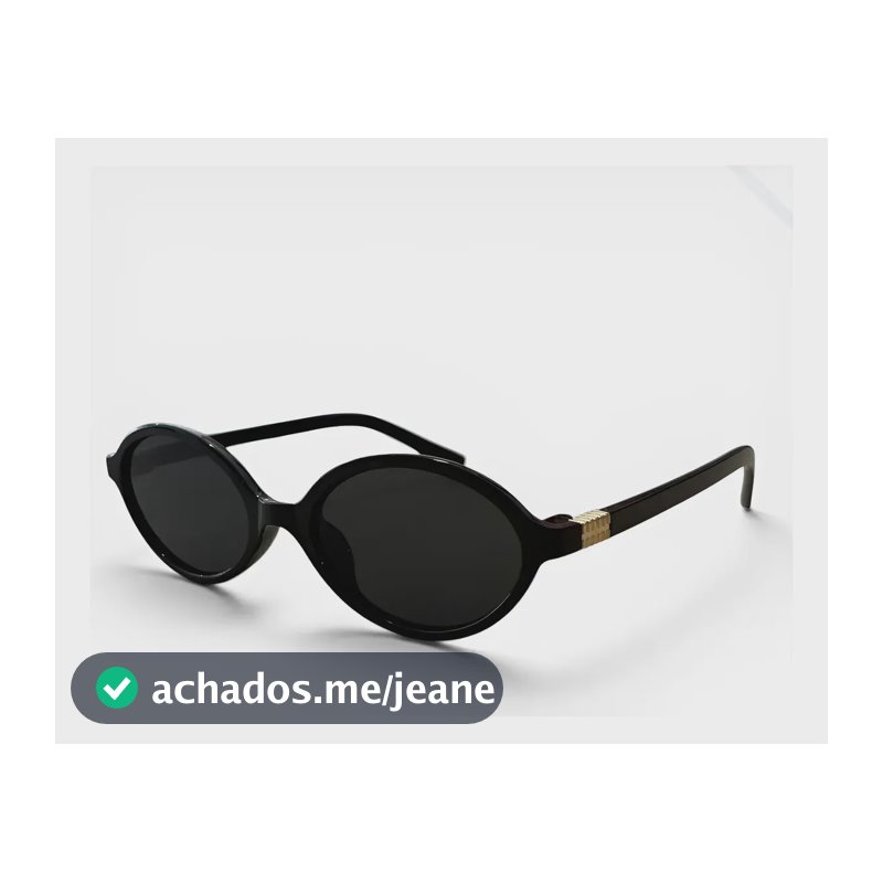 Óculos De Sol Oval Retro Pequeno De Luxo Feminino Urbano