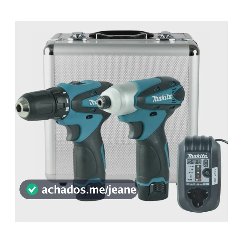 Kit parafusadeira e furadeira Makita LCT204