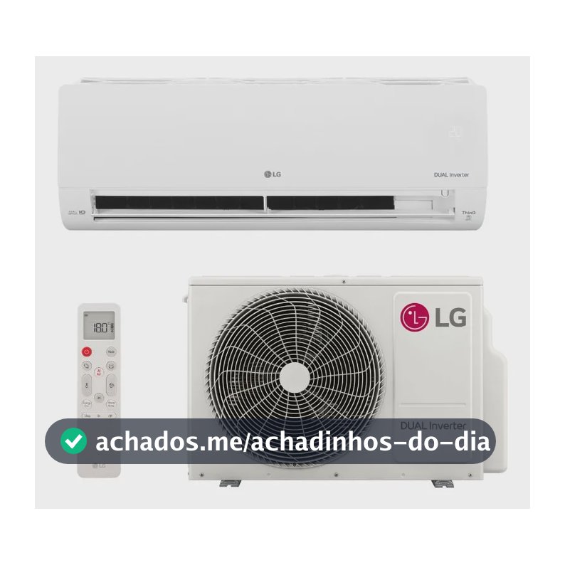 Ar Condicionado LG Dual Voice 9000 Btus Frio 127v Monofásico Branco 110v