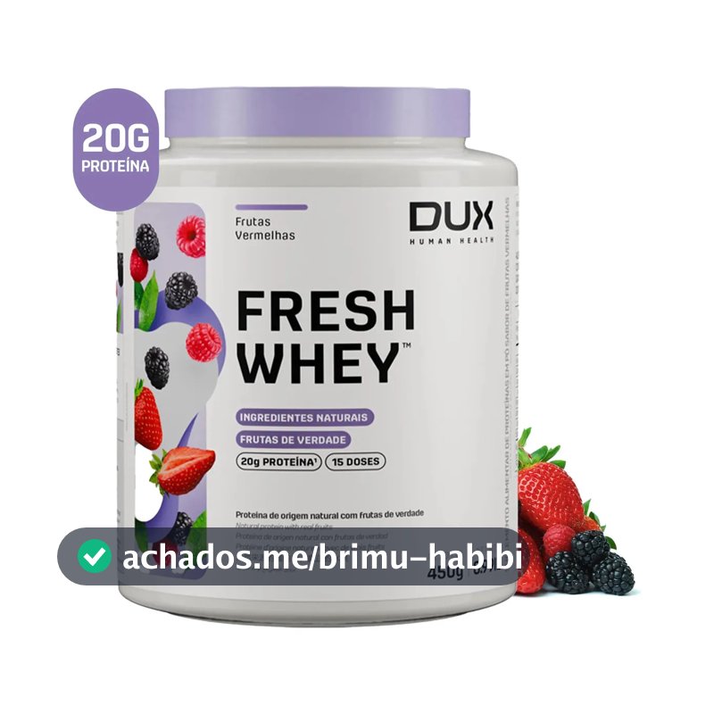 DUX HUMAN HEALTH Fresh Whey Proteína Frutas Vermelhas 450g