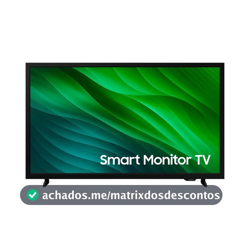 Smart Tv Samsung 32'' Hd Tizen Hdr Wi-fi Hdmi Monitor Bivolt Preta Preto