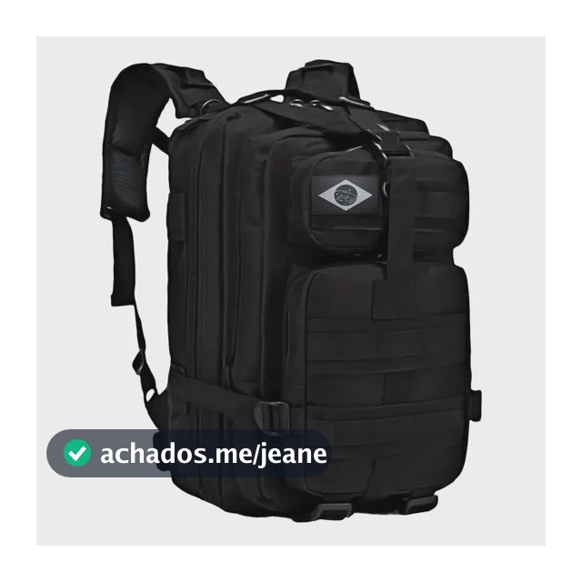 Mochila Tática Impermeável Reforçada Grande 30l Cor Preto