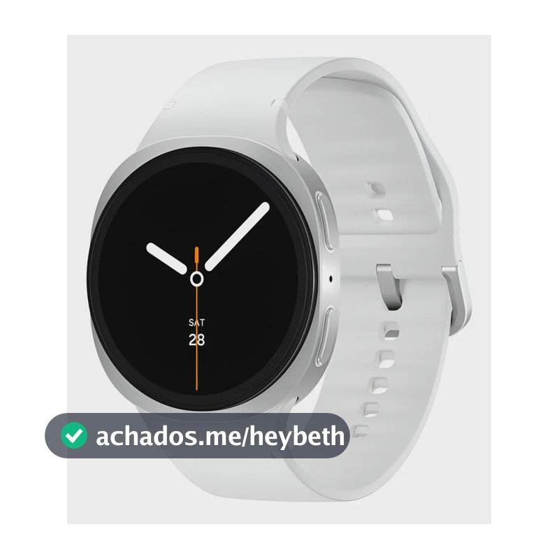 Samsung Galaxy Watch8 Smartwatch 40mm Lte, Galaxy Ai Caixa Prata Pulseira Prata Bisel Prata