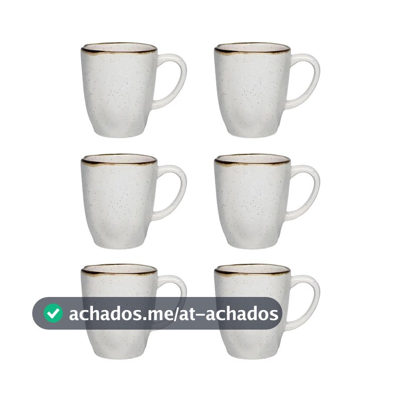 Conjunto De 6 Canecas 380ml Ryo Maresia Multicor