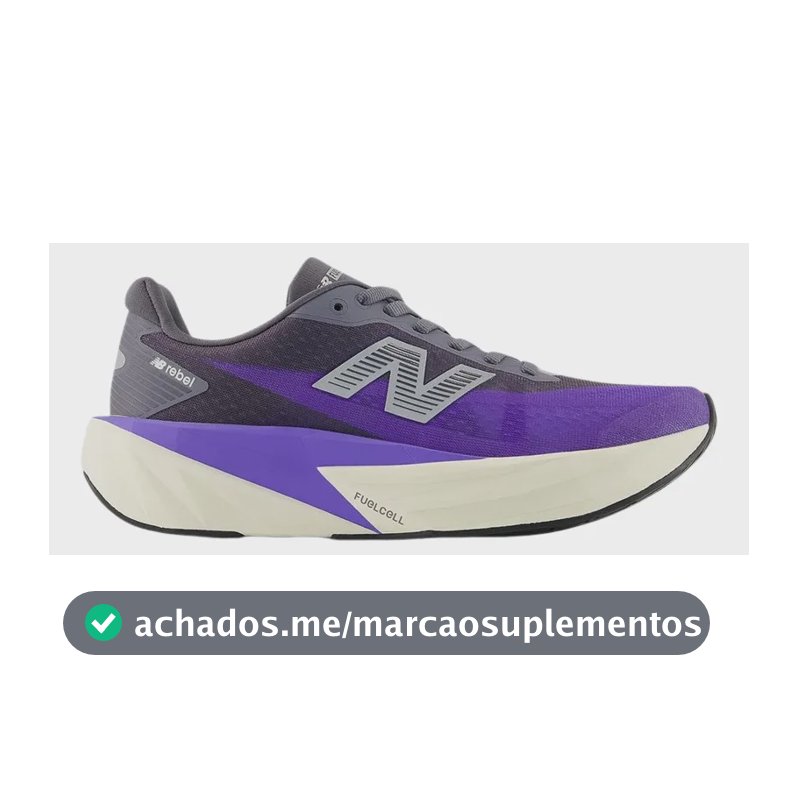 Tênis New Balance Fuelcell Rebel V5 Feminino - Roxo C/cinza Roxo Liso 37,0 Br