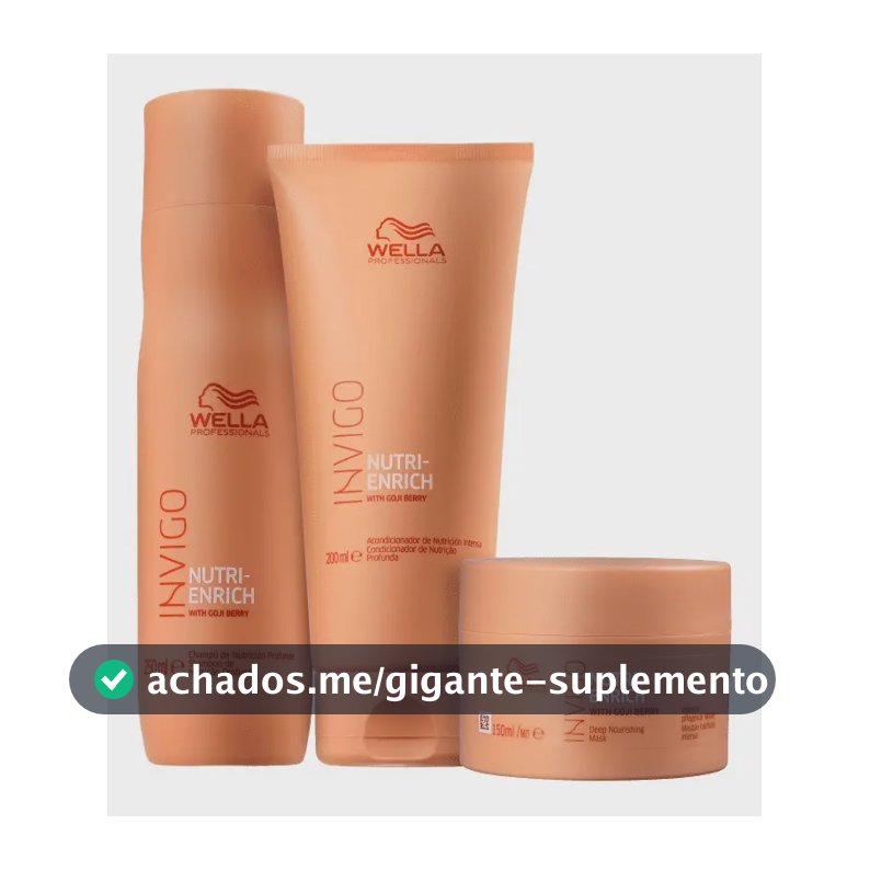 Kit Wella Professionals Invigo Nutri-enrich Trio Pequeno