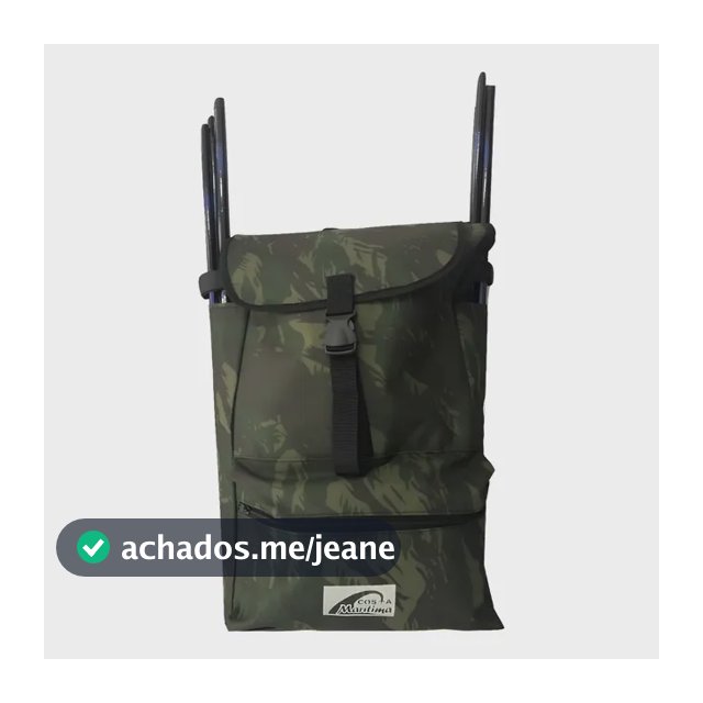 Mochila Pescador Para Pesca E Camping C/bolso Porta Varas