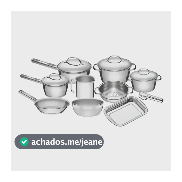 Jogo De Panelas Tramontina Inox Allegra 10p Com Pegador