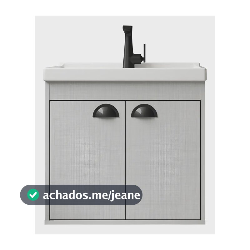 Gabinete Armário Para Banheiro 50cm Mdf Com Cuba - Siena