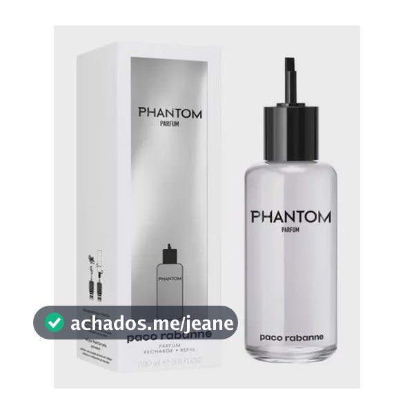Perfume masculino Rabanne Phantom 200 ml de recarga