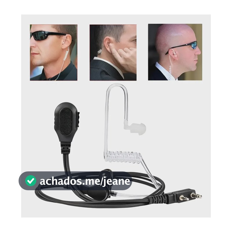 Fone De Ouvido Silicone Radio Comunicador Baofeng 777s Uv5r