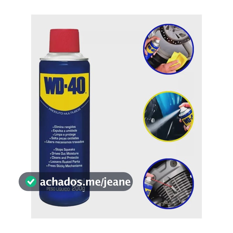 Wd40 Lubrificante Óleo Multiuso 300ml Desengripante