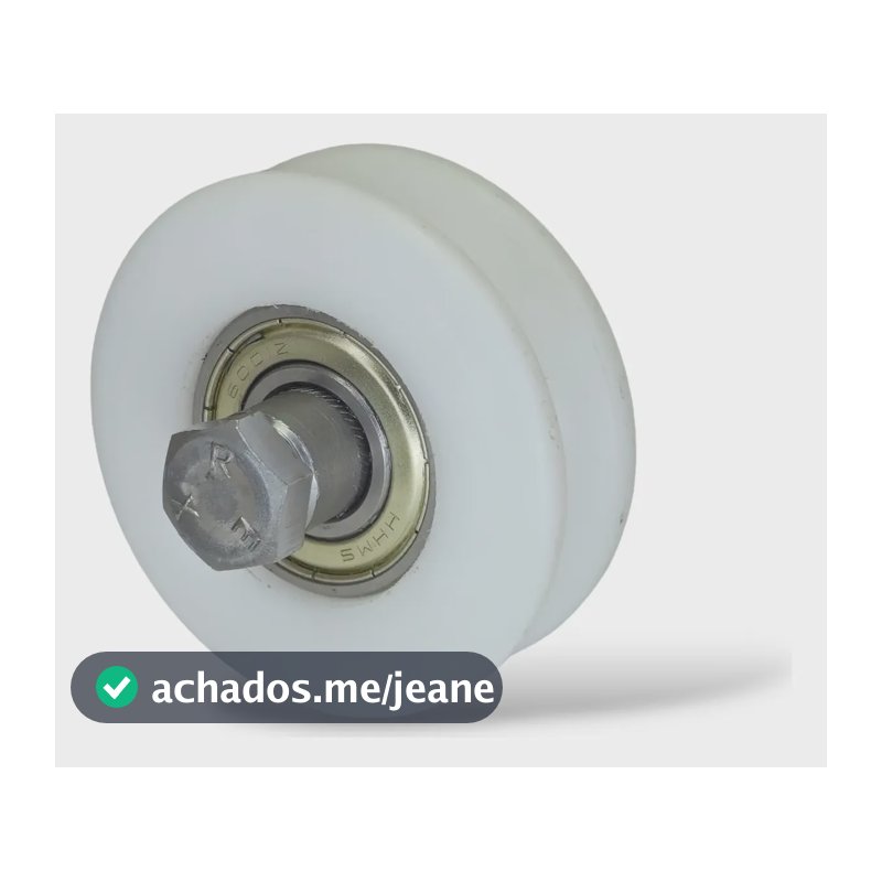 Roldana Nylon 2 Polegadas Cabo De Aço Rolamento Parafuso 5cm