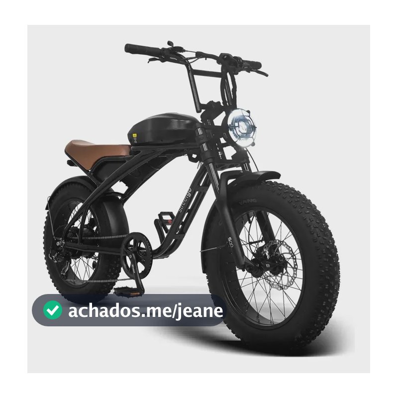 Bicicleta Elétrica Oggi Streetgo S14 Aro 20 750w 960wh Preto autonomia até 60km quadro de alumínio seguro bateria de lítio seguro