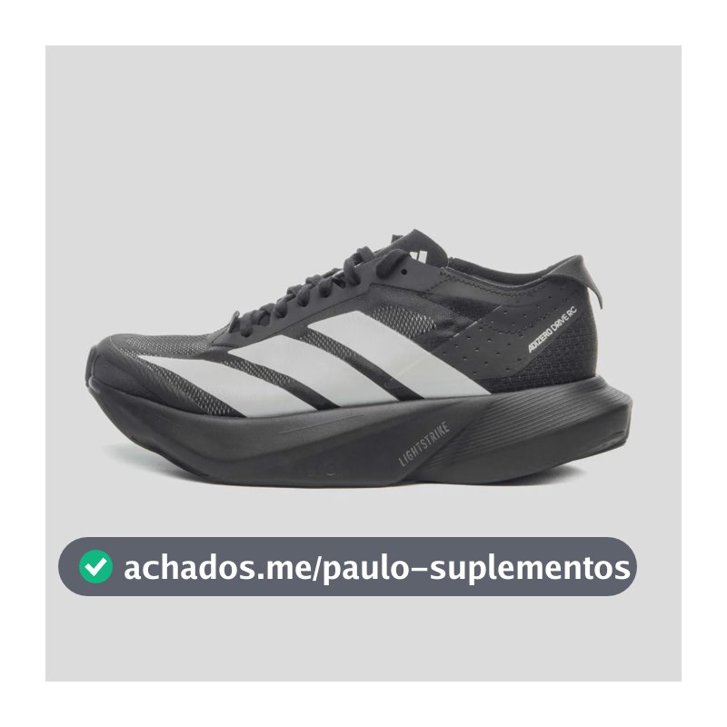 Tênis Masculino Adizero Drive Rc adidas Preto Liso 41 Br