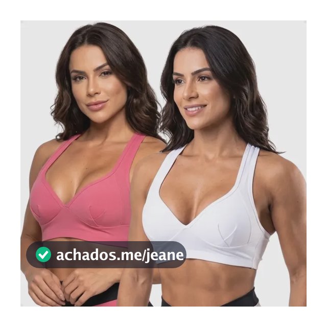 Kit 2 Tops Com Bojo Esportivo Fitness Academia Yoga Ciclismo