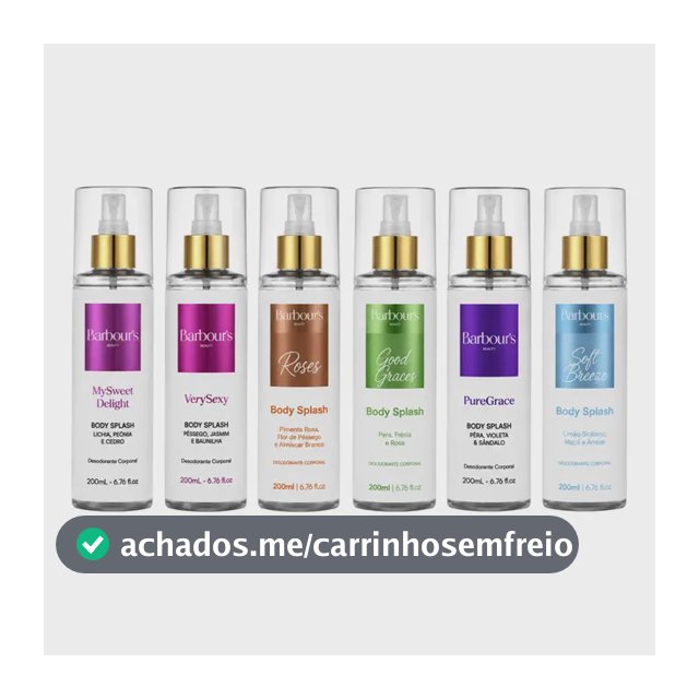 Kit Body Splash Barbours 6 Unidades 200ml Feminino