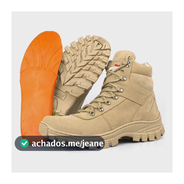 Bota Coturno Militar Cano Médio Confortável Em Couro Legítim