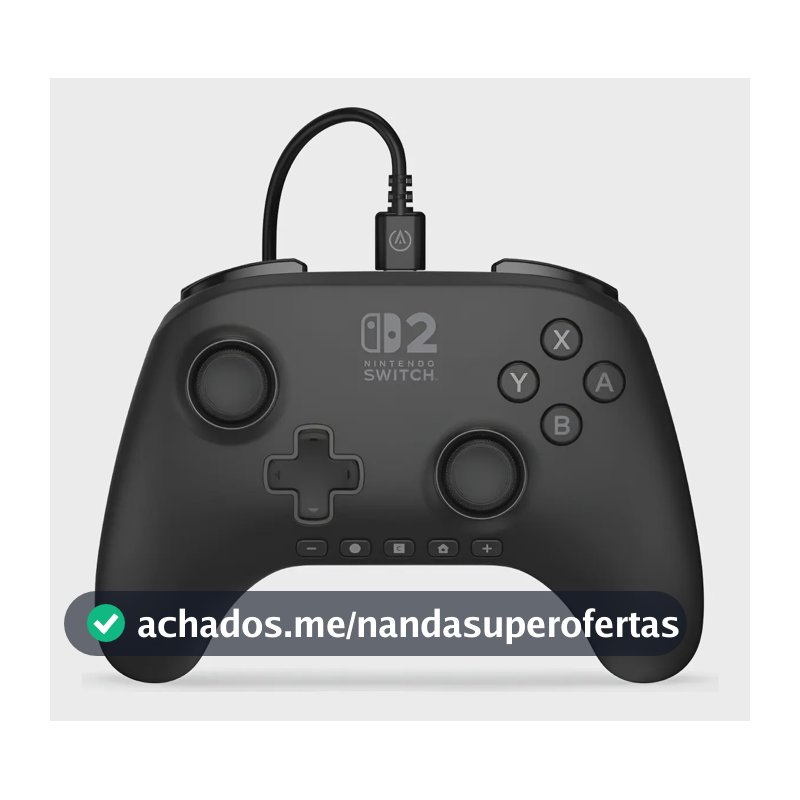 Controlador com fio Advantage - Interruptor de controle com fio 2 cores preto