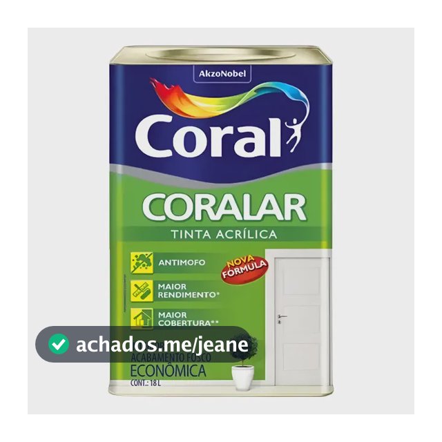 Tinta Coralar Acrílica Anti Mofo Coral Escolha Sua Cor!!